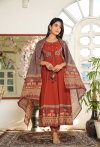 Tanyaa P 137 Designer Anarkali Style Cotton Kurta Sets Wholesale In India